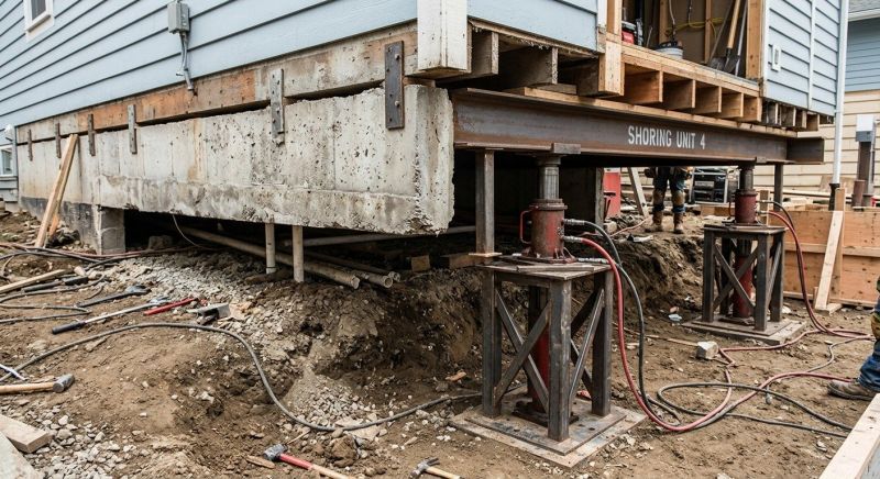 Foundation Jacking in Southborough, MA
