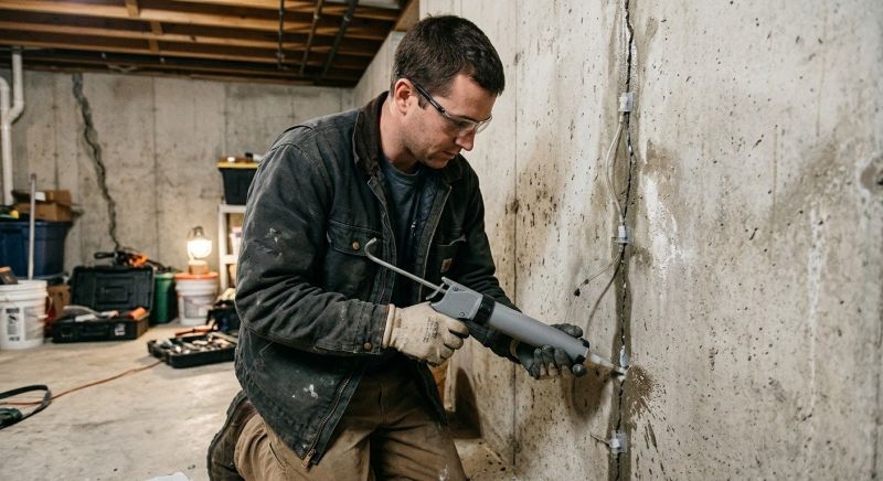Basement Crack Repair in Sharon, MA