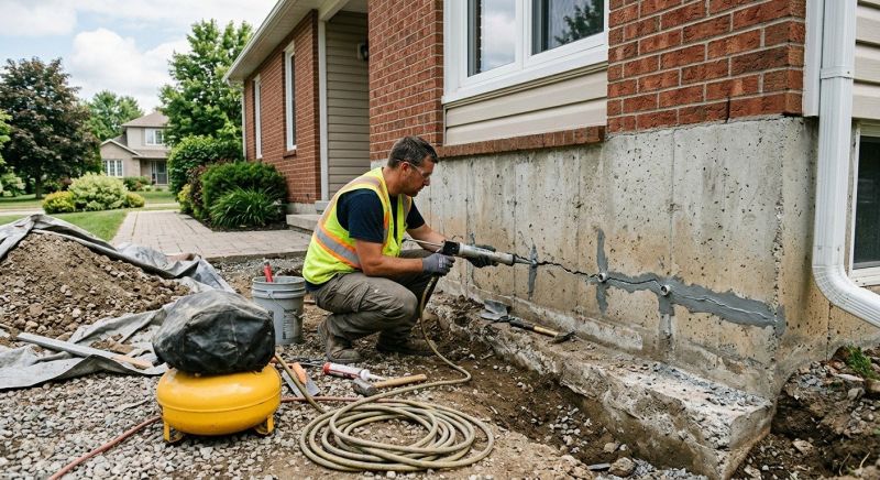 Basement Foundation Repair in East Bridgewater, MA
