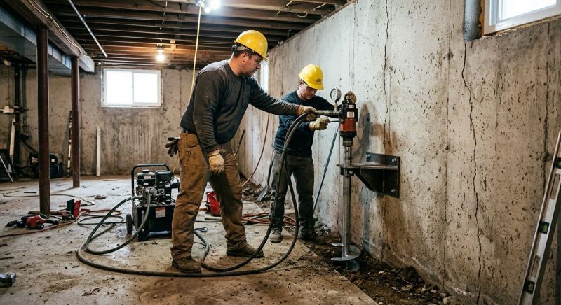 Basement Stabilization in Sharon, MA