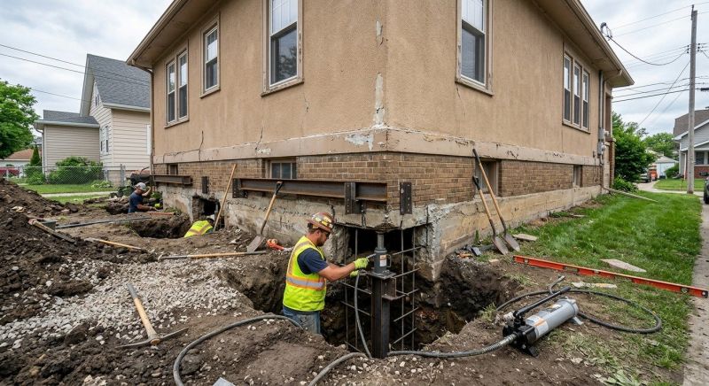 Basement Underpinning in Sharon, MA