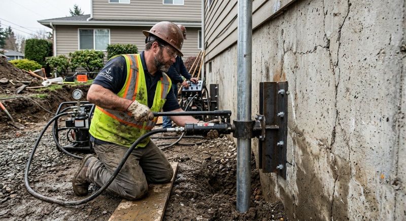 Concrete Foundation Leveling in Marshfield, MA