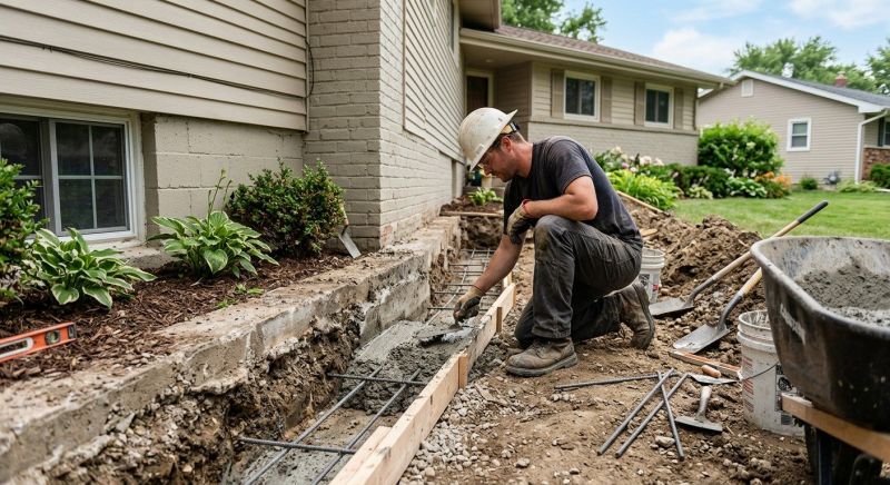 Concrete Foundation Repair in South Easton, MA