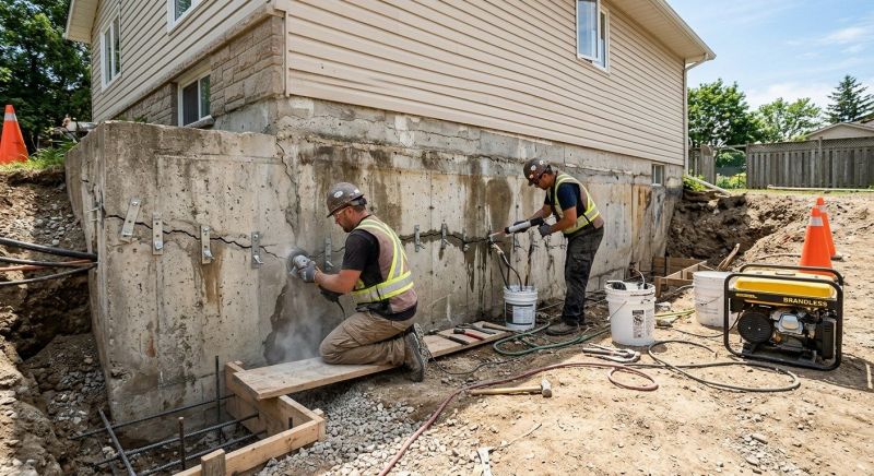 Concrete Foundation Repair in South Walpole, MA