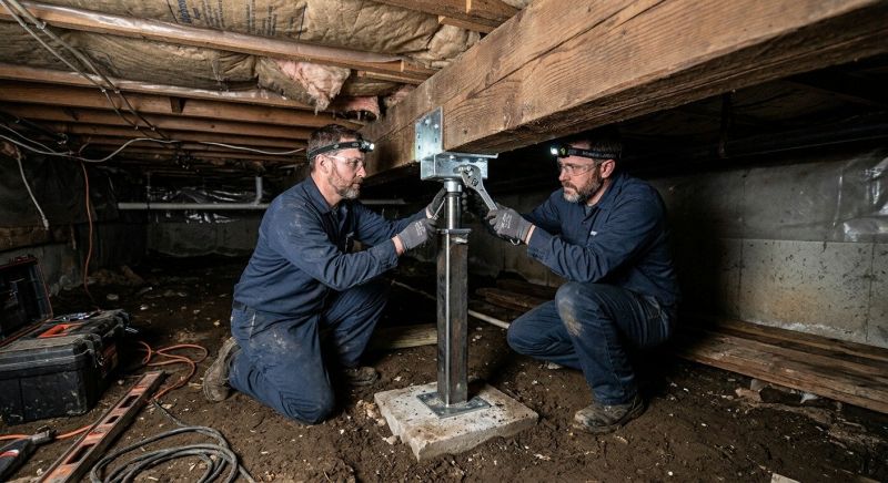 Crawlspace Foundation Repair in Dedham, MA