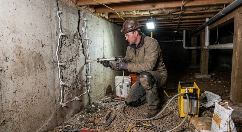 Crawlspace Foundation Repair in Marshfield, MA