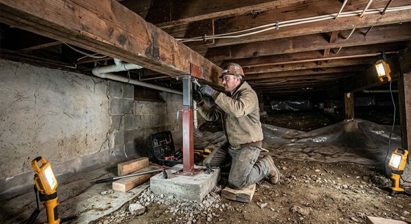Crawlspace Foundation Repair in South Easton, MA