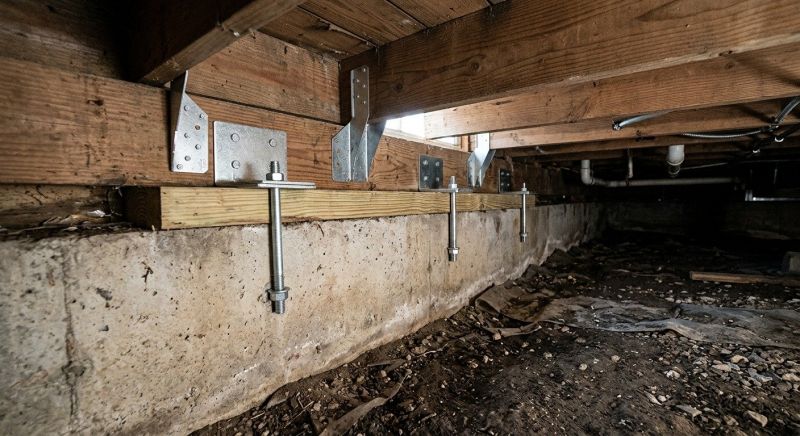 Crawlspace Structural Repair in Sharon, MA