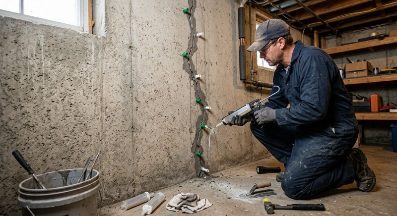 Foundation Crack Repair in Framingham, MA