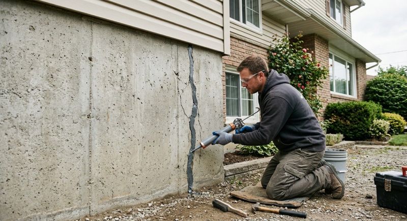 Foundation Crack Sealing in Sharon, MA