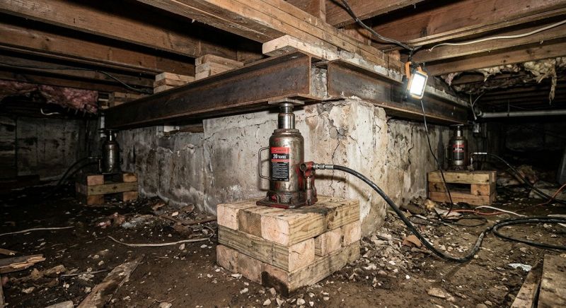 Foundation Jacking in Bellingham, MA