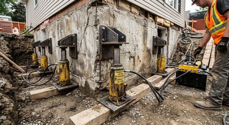 Foundation Jacking in Boston, MA
