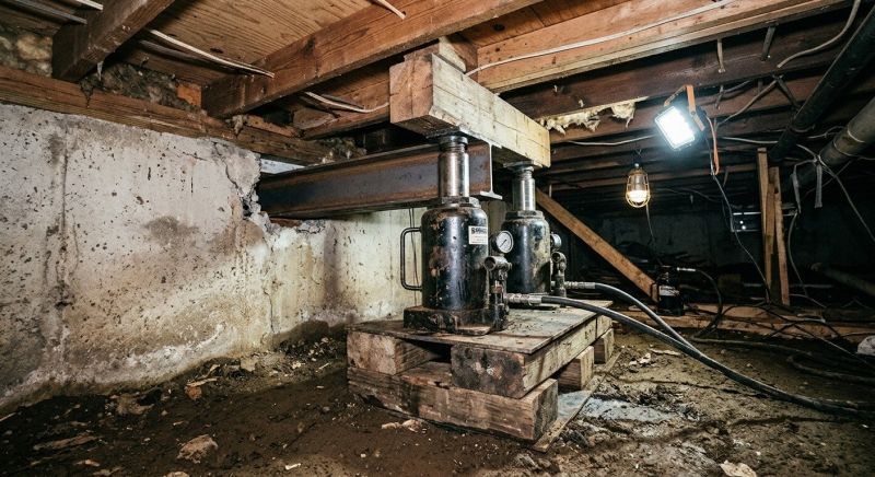 Foundation Jacking in Dedham, MA