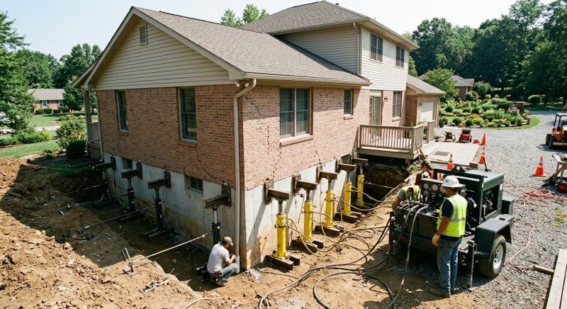 Foundation Jacking in East Bridgewater, MA
