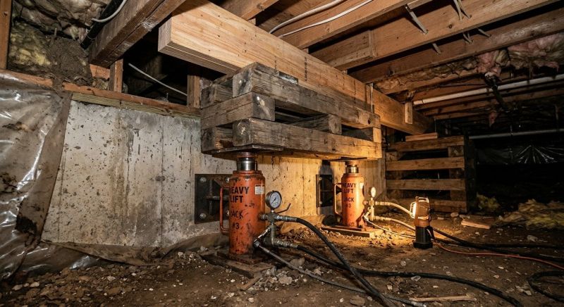 Foundation Jacking in Halifax, MA