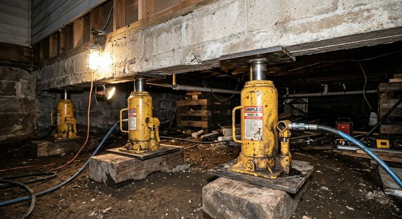 Foundation Jacking in Uxbridge, MA
