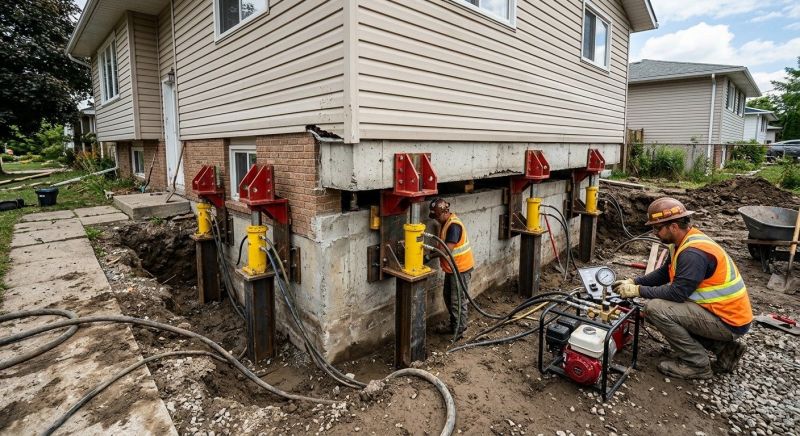 Foundation Lifting in Braintree, MA