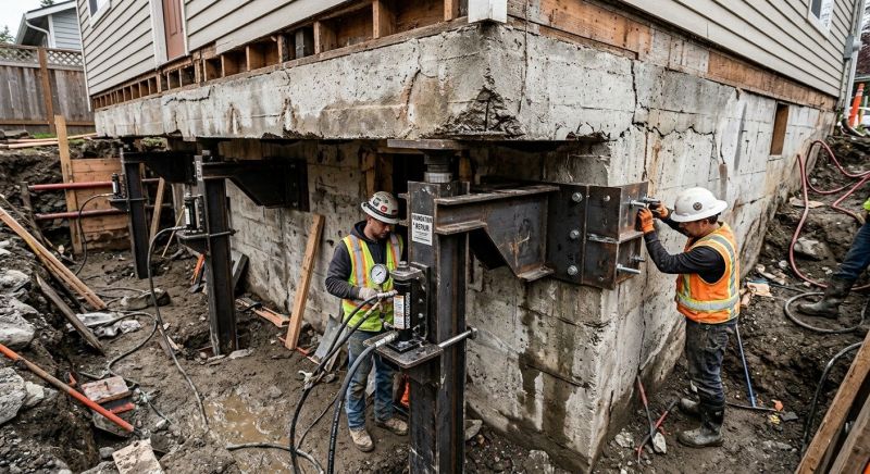 Foundation Lifting in Framingham, MA