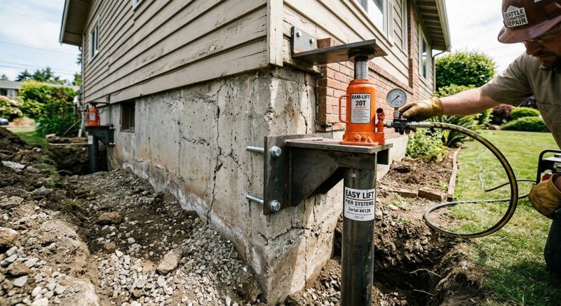 Foundation Lifting in Milford, MA