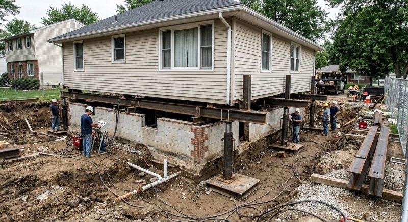 Foundation Lifting in Sherborn, MA
