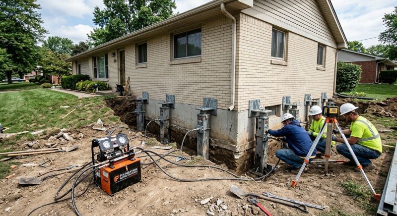 Foundation Pier Leveling in Sharon, MA