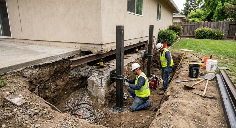 Foundation Pier Repair in Sharon, MA