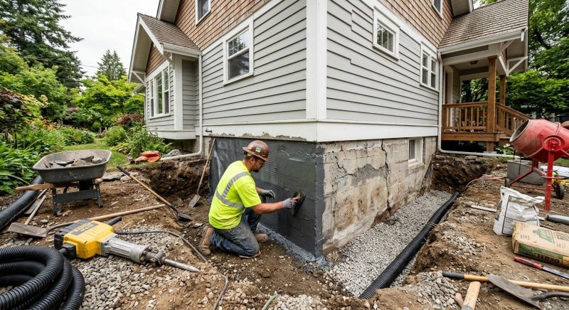 Foundation Renovation in Sharon, MA
