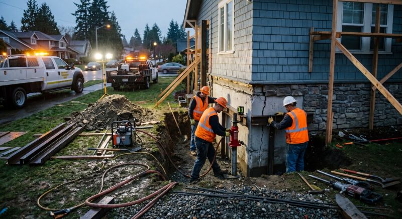 Foundation Stabilizing in Cohasset, MA