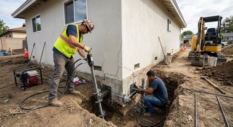 Foundation Stabilizing in Sharon, MA