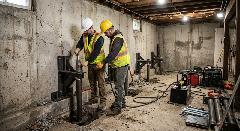 Foundation Stabilizing in Sharon, MA