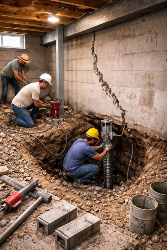 Foundation Structural Repair in Lexington, MA