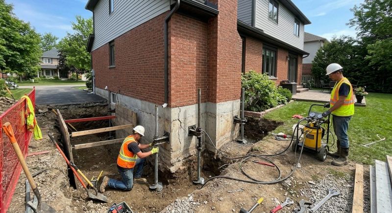 Foundation Underpinning in Sharon, MA