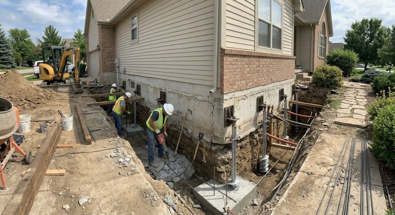 Foundation Underpinning in Sharon, MA