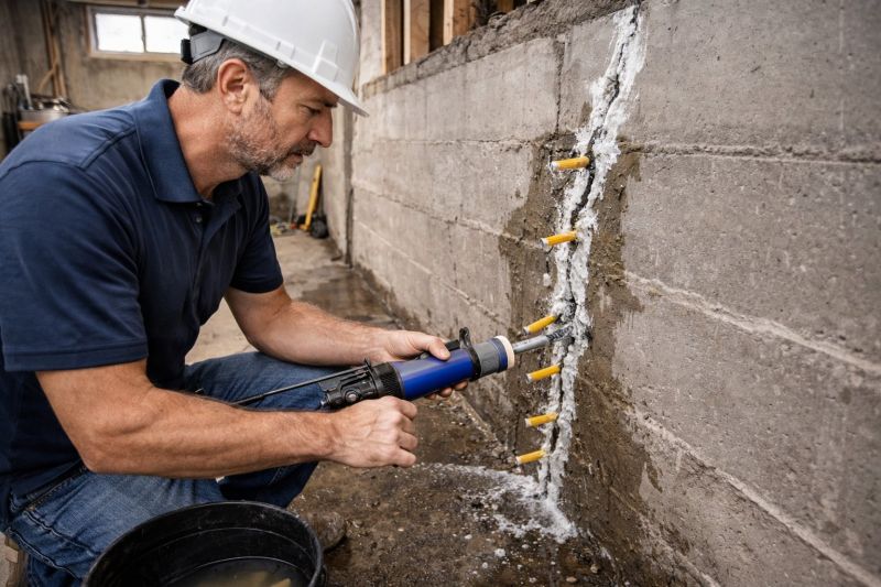 Leaking Foundation Repair in Sharon, MA