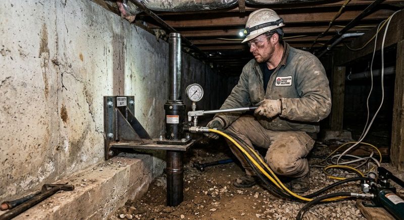 Settling Foundation Service in Foxboro, MA
