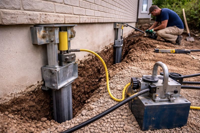 Sinking Foundation Repair in Holbrook, MA