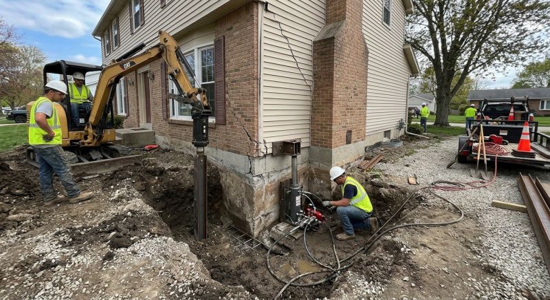 Sinking Foundation Repair in Revere, MA