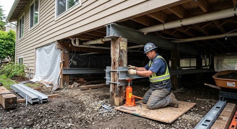 Structural Underpinning in Sharon, MA