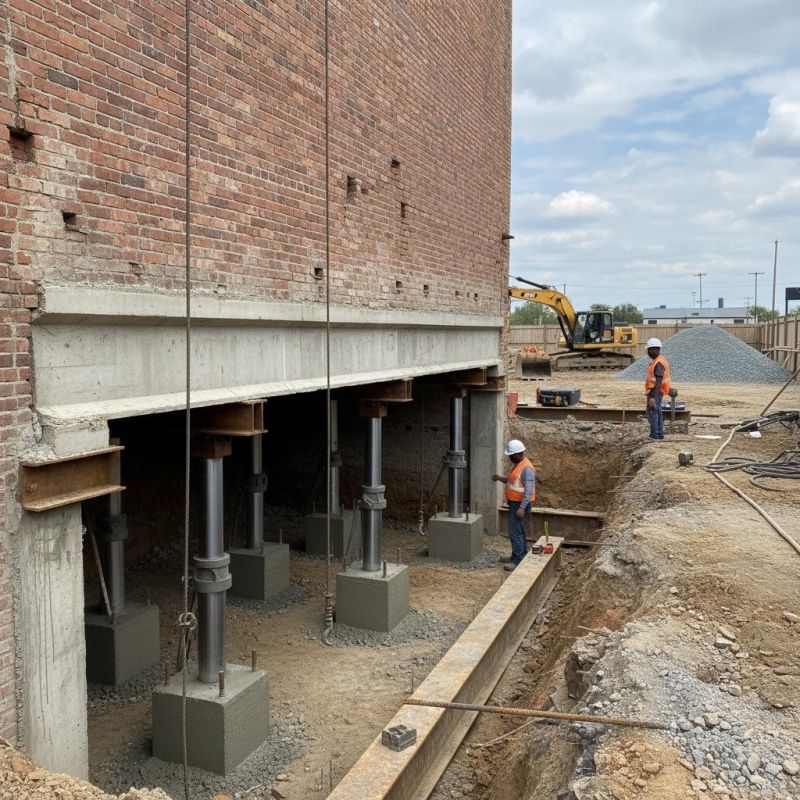 Structural Underpinning in Sharon, MA