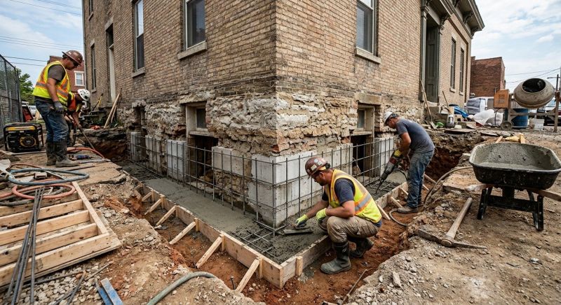 Underpinning Repair in Sharon, MA