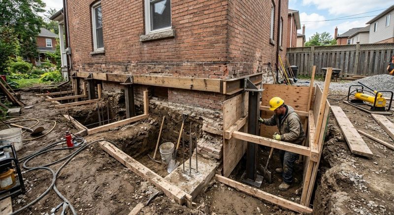 Underpinning Repair in Sharon, MA